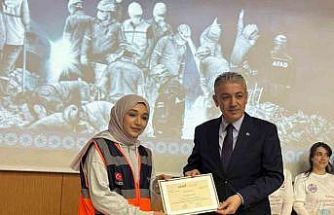Mardin’de AFAD gönüllülerine sertifikaları verildi