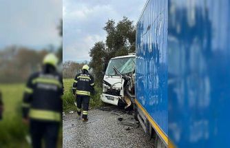 Milas’ta sıkışmalı kaza