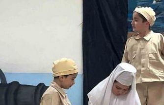 Minik yürekler, Çanakkale ruhunu sahneye taşıdı