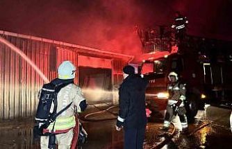 Mobilya atölyesinde yangın