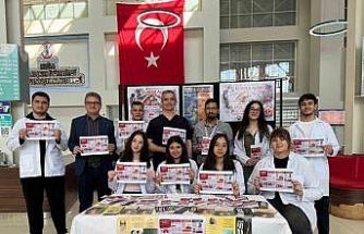 MSKÜ Tıp Fakültesi öğrencilerinden sigara dumanına karşı sosyal farkındalık projesi