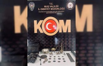 Muş’ta tarihi eser operasyonu: 25 parça ele geçirildi