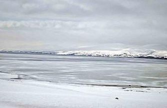 Nazik Gölü’nde buzların çözülmesi bu yıl gecikti