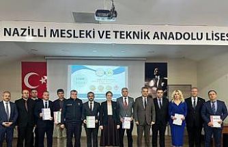 Nazilli’de projeleri ile dereceye giren okullar için ödül töreni düzenlendi