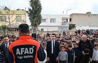 Nusaybin’de deprem tatbikatı gerçekleştirildi