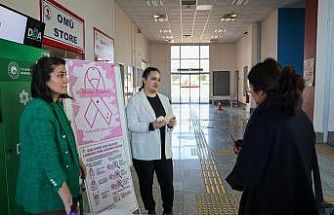 OMÜ’de kadın kanserlerine yönelik farkındalık etkinliği