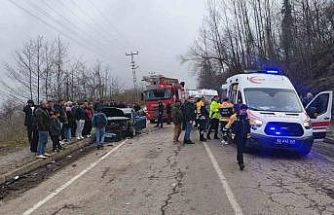 Ordu’da iki ayrı trafik kazasında 12 kişi yaralandı