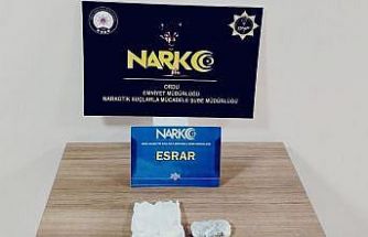 Ordu’da uyuşturucu operasyonunda 1 tutuklama