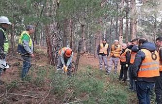 Orman işçileri Kazdağları’nda sınav için ter döktü
