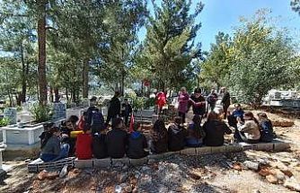 Ortaokul öğrencileri şehit Sedat Yabalak’ı dualarla andı