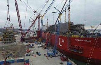 Osman Gazi’ye 2 bin 500 tonluk ünite yerleştirildi