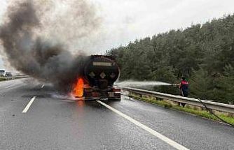 Osmaniye’de akaryakıt tankerinde çıkan yangın söndürüldü
