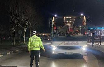 Otobüs terminallerinde emniyet kemeri denetimi