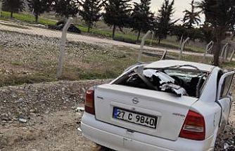 Otomobil şarampole yuvarlandı: 3 yaralı