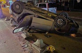 Otomobil takla attı: 1 yaralı