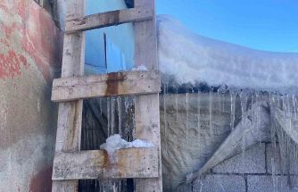 Patnos’ta kar yağışının ardından don etkili oldu