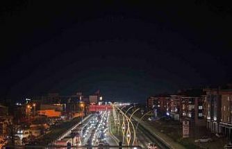 Polatlı’da bayram dönüşü oluşan trafik havadan görüntülendi