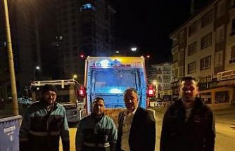 Pursaklar Belediyesi, temizlik için 24 saat sahada