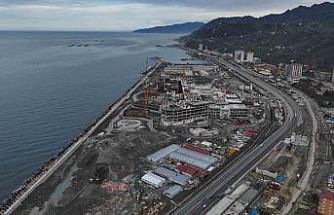 Rize Şehir Hastanesi inşaatı hızla devam ediyor