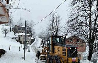 Rize’de 21 köy yolu kar nedeniyle ulaşıma kapalı bulunuyor