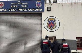 Rize’de uyuşturucu hükümlüsü yakalandı
