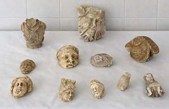 Roma dönemine ait heykel parçalarıyla yakalanan 5 şüpheli gözaltına alındı