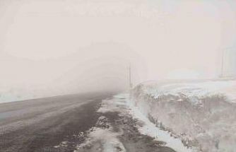 Sahara geçidinde yoğun sis ulaşımı olumsuz etkiliyor