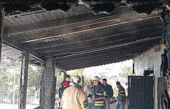 Samandağ’da müstakil evde yangın çıktı