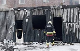 Samsun’da şantiyede yangın