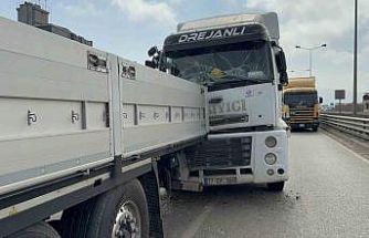 Samsun’da tır tıra arkadan çarptı