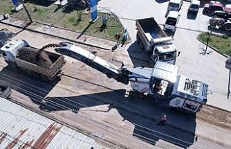 Sanayi sitesinin 10 yıllık yol sorunu bitiyor