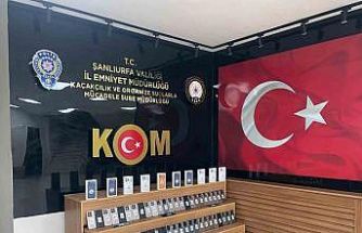 Şanlıurfa’da 85 adet kaçak telefon ele geçirildi