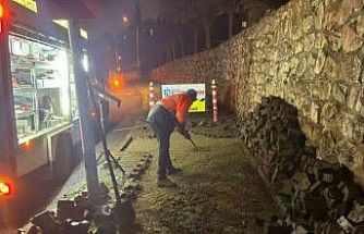 Şehir uyurken ekipler sahada