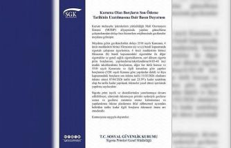 SGK açıkladı: Son ödeme süresi 7 Nisan’a uzatıldı