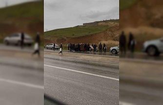 Siirt’te düğün konvoyunda kaza: 2 yaralı