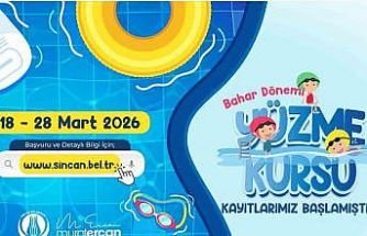 Sincan Belediyesi’nin bahar dönemi yüzme kurs kayıtları başladı, son tarih 28 Mart