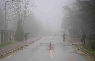 Sis ve yağmur etkili oldu: Kampüste görüş azaldı