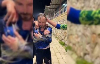 Takım arkadaşlarını koli bandıyla bağlayıp sirkeyle yıkadılar