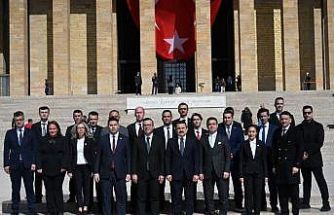 Tarihi Alan Başkanlığı heyetinden Anıtkabir ziyareti