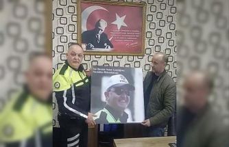 Tarsus’ta trafik polisine anlamlı sürpriz