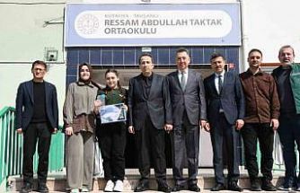 Tavşanlı Ressam Abdullah Taktak öğrencisi bölge birincisi oldu