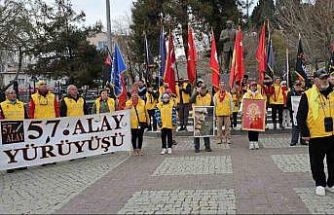 Tekirdağ’dan yola çıkan ’57’nci Alay’ korteji Gelibolu’ya ulaştı