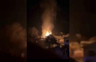 Tokat’ta alevler geceyi aydınlattı