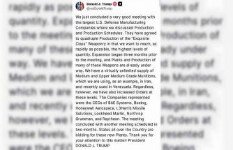 Trump, silah şirketlerinin yöneticileri ile bir araya geldi