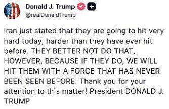 Trump’tan İran’a uyarı: "Daha önce hiç görülmemiş bir güçle vururuz"