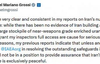 UAEA Başkanı Grossi, İran’ın nükleer bomba ürettiğine dair bir kanıtın bulunmadığını yineledi