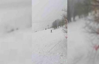 Uludağ’da Mart sonunda kar sürprizi