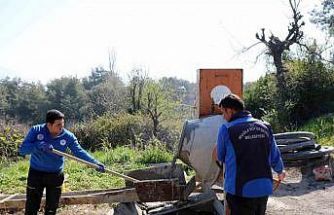 Üreticinin talebi üzerine sulama havuzu kapasitesi 30 tona çıkarıldı