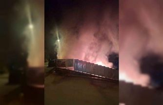 Üsküdar’da şantiyede işçilerin kaldığı konteynerlerde yangın