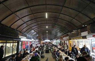 Uzun Çarşı’da iftar sofrası kuruldu